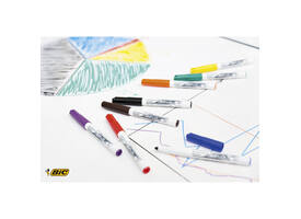 Whiteboardmarker Bic Velleda 1748 rond medium assorti blister à 8st