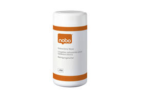 Whiteboard reinigingsdoekjes Nobo pot met 100 stuks