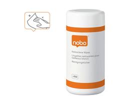 Whiteboard reinigingsdoekjes Nobo pot met 100 stuks