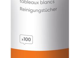 Whiteboard reinigingsdoekjes Nobo pot met 100 stuks