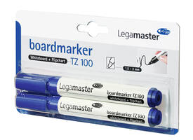Whiteboardmarker Legamaster TZ 100 rond 1.5-3mm blauw blister à 2st