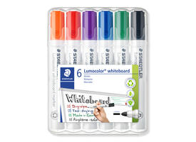 Whiteboardmarker Staedtler Lumocolor 351 standaard assorti 6 stuks