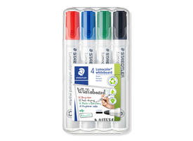Whiteboardmarker Staedtler Lumocolor 351 standaard assorti 4 stuks