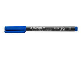 Viltstift Staedtler Lumocolor 313 permanent S blauw