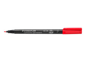 Viltstift Staedtler Lumocolor 318 permanent F rood