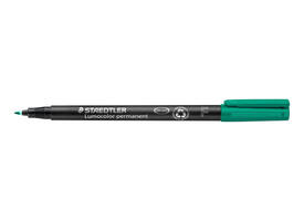 Viltstift Staedtler Lumocolor 318 permanent F groen