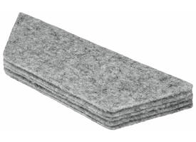 Navulling Nobo voor magnetische whiteboardwisser wit 10 stuks