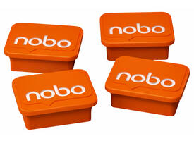 Magneet Nobo 22mm oranje 4 stuks