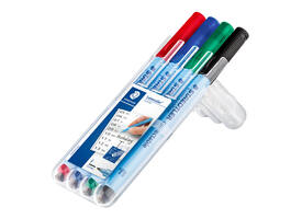 Viltstift Staedtler Lumocolor 305 non permanent correctable F ass 4st