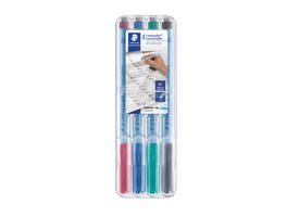 Viltstift Staedtler Lumocolor 305 non permanent correctable F ass 4st