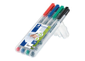 Viltstift Staedtler Lumocolor 315 non permanent M assorti 4 stuks