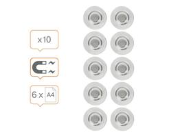 Glasbordmagneet Nobo extra sterk 32mm 10 stuks