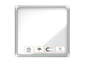 Buitenvitrine Nobo Premium Plus 6xA4 draaideur magnetisch
