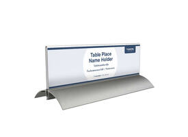 Tafelnaambord Europel 2 61x210mm acryl aluminium