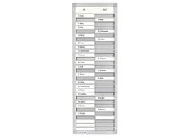 Aan-afwezigheidsbord Legamaster 770x260mm 30 namen