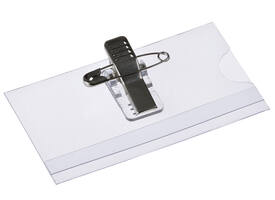 Badge Europel met clip en speld 75x40mm 24st