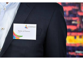 Badge Europel met clip en speld 90x60mm