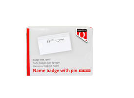 Badge Quantore met speld 40x60mm