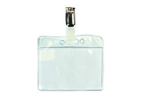 Badge Quantore met clip 60x90mm