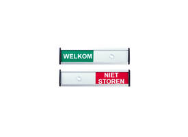 Infobord welkom/niet storen 125x30mm