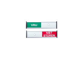 Infobord vrij/niet storen 125x30mm