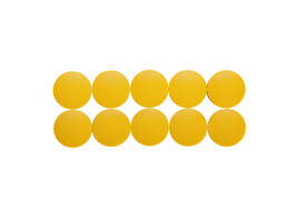 Magneet MAUL Solid 38mm 2500gr geel 10 stuks