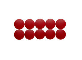 Magneet MAUL Solid 38mm 2500gr rood 10 stuks
