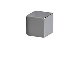Magneet MAUL Neodymium kubus 10x10x10mm 3.8kg nikkel 4 stuks