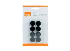 Magneet Nobo 20mm zwart 8 stuks