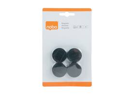 Magneet Nobo 30mm zwart 4 stuks