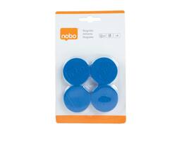Magneet Nobo 38mm blauw 4 stuks