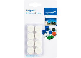 Magneet Legamaster 20mm 250gr wit 8 stuks