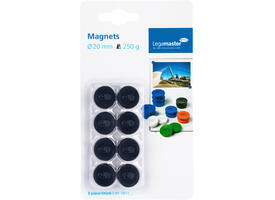 Magneet Legamaster 20mm 250gr zwart 8 stuks