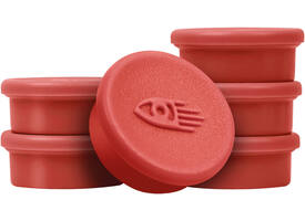 Magneet Legamaster 20mm 250gr rood 8 stuks
