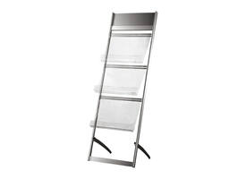 Folderstandaard OPUS 2 3x A3 alu profiel