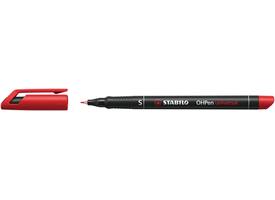 Viltstift STABILO OHpen 841/40 permanent rond superfijn rood