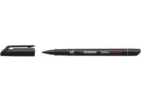 Viltstift STABILO OHpen 843/46 permanent rond medium zwart