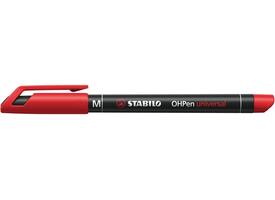 Viltstift STABILO OHpen 843/40 permanent rond medium rood