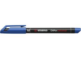 Viltstift STABILO OHpen 843/41 permanent rond medium blauw