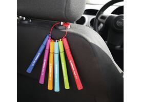 Viltstift STABILO Cappi 168/12 medium assorti etui à 12 stuks