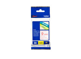 Labeltape Brother P-touch TZe-222 standaard 9mm rood op wit