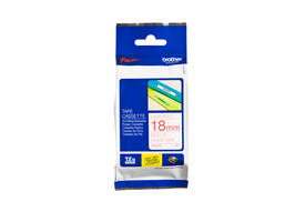 Labeltape Brother P-touch TZe-242 standaard 18mm rood op wit