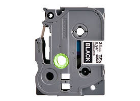 Labeltape Brother P-touch TZe-355 standaard 24mm wit op zwart