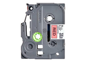 Labeltape Brother P-touch TZe-421 standaard 9mm zwart op rood