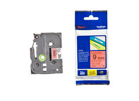 Labeltape Brother P-touch TZe-421 standaard 9mm zwart op rood