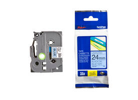 Labeltape Brother P-touch TZe-551 standaard 24mm zwart op blauw