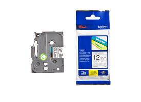 Labeltape Brother P-touch TZe-M31 mat 12mm zwart op transparant