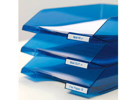 Labeltape Dymo LabelManager D1 polyester 12mm blauw op wit