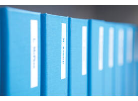 Labeltape Dymo LabelManager D1 polyester 12mm blauw op wit