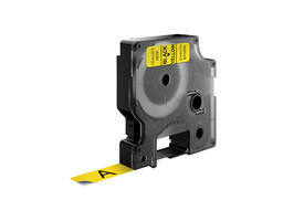 Labeltape Dymo LabelManager D1 polyester 12mm zwart op geel